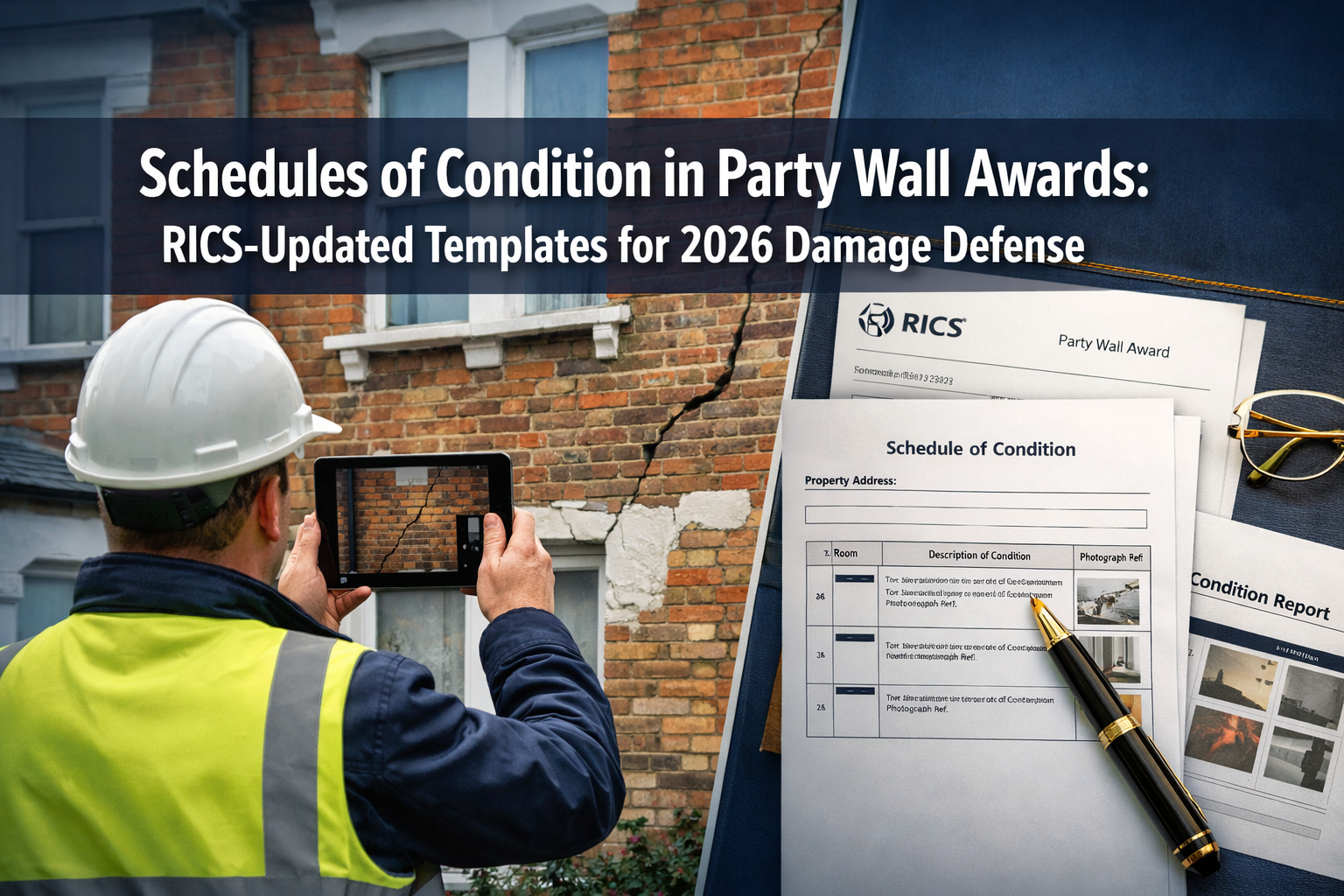 Schedules of Condition in Party Wall Awards: RICS-Updated Templates for 2026 Damage Defense