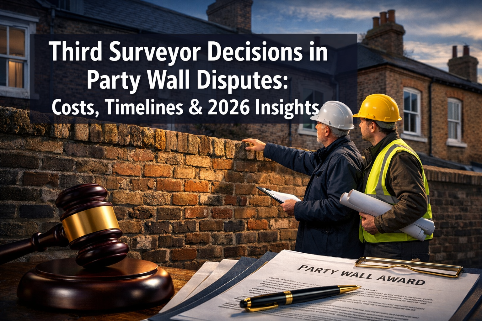 Third Surveyor Decisions in Party Wall Disputes: Costs, Timelines, and Recent Podcast Insights for 2026 Cases