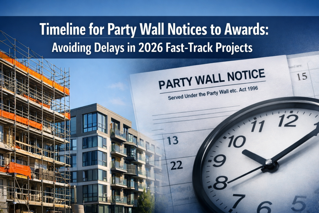 Timeline for Party Wall Notices to Awards: Avoiding Delays in 2026 Fast-Track Projects