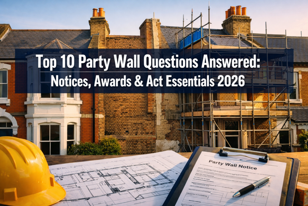 Top 10 Most Common Party Wall Questions Answered: Notices, Awards, and Act Essentials for 2026 Homeowners