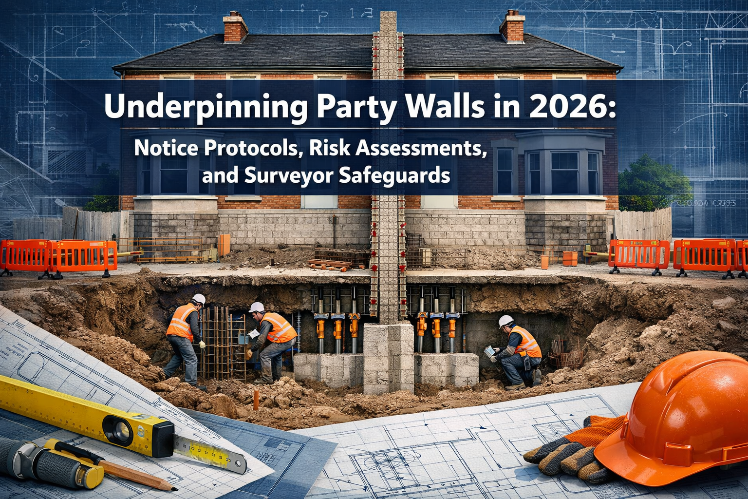 Underpinning Party Walls in 2026: Notice Protocols, Risk Assessments, and Surveyor Safeguards