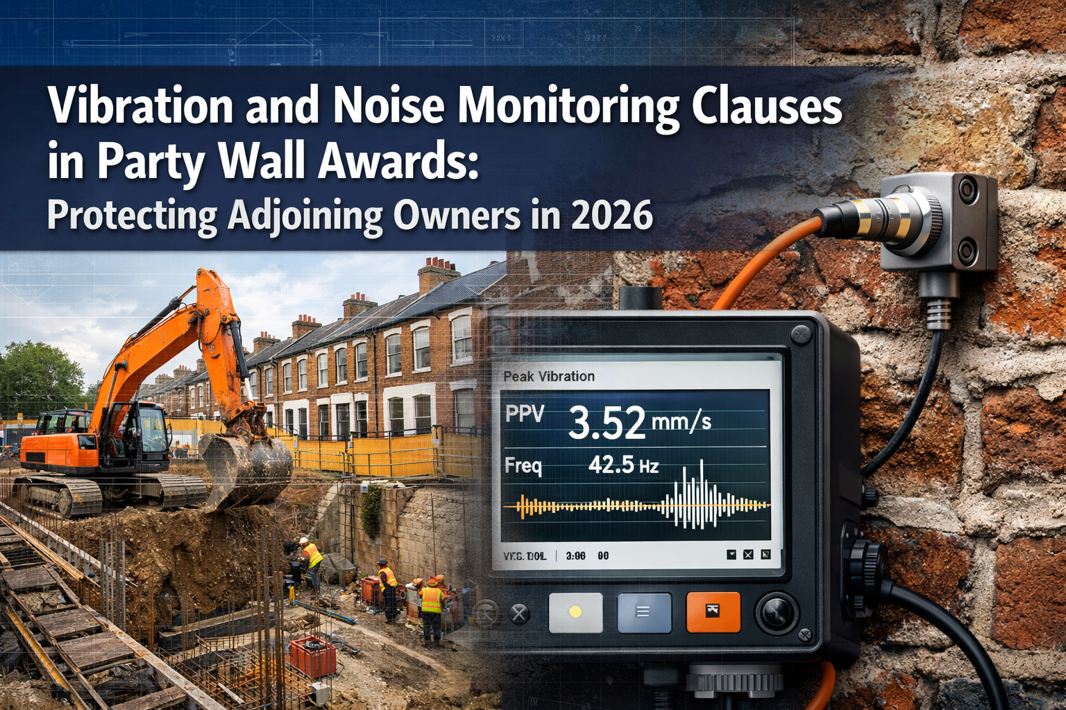 Vibration and Noise Monitoring Clauses in Party Wall Awards: Protecting Adjoining Owners in 2026