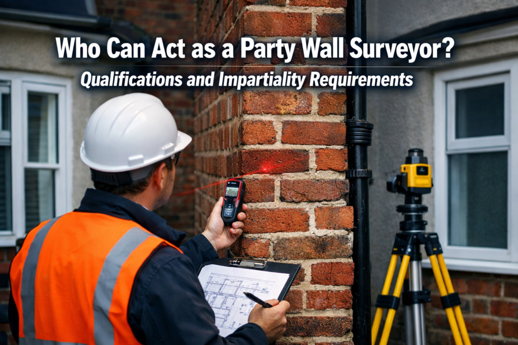 Who Can Act as a Party Wall Surveyor? Qualifications and Impartiality Requirements Under the Act