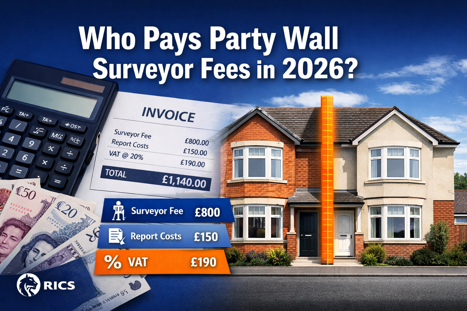 Who Pays Party Wall Surveyor Fees in 2026? Cost Breakdowns, Recovery Tactics, and RICS Guidelines