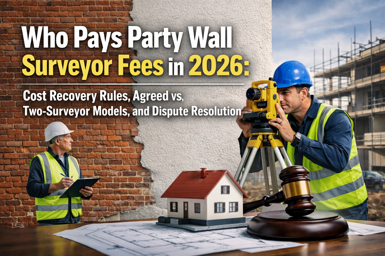 Who Pays Party Wall Surveyor Fees in 2026: Cost Recovery Rules, Agreed vs Two-Surveyor Models, and Dispute Resolution