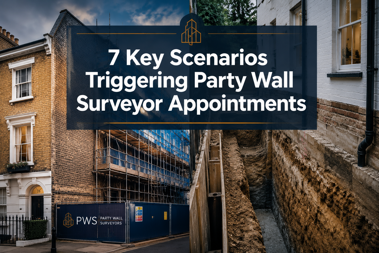 7 Key Scenarios Triggering Party Wall Surveyor Appointments: From Shared Walls to Excavations in 2026