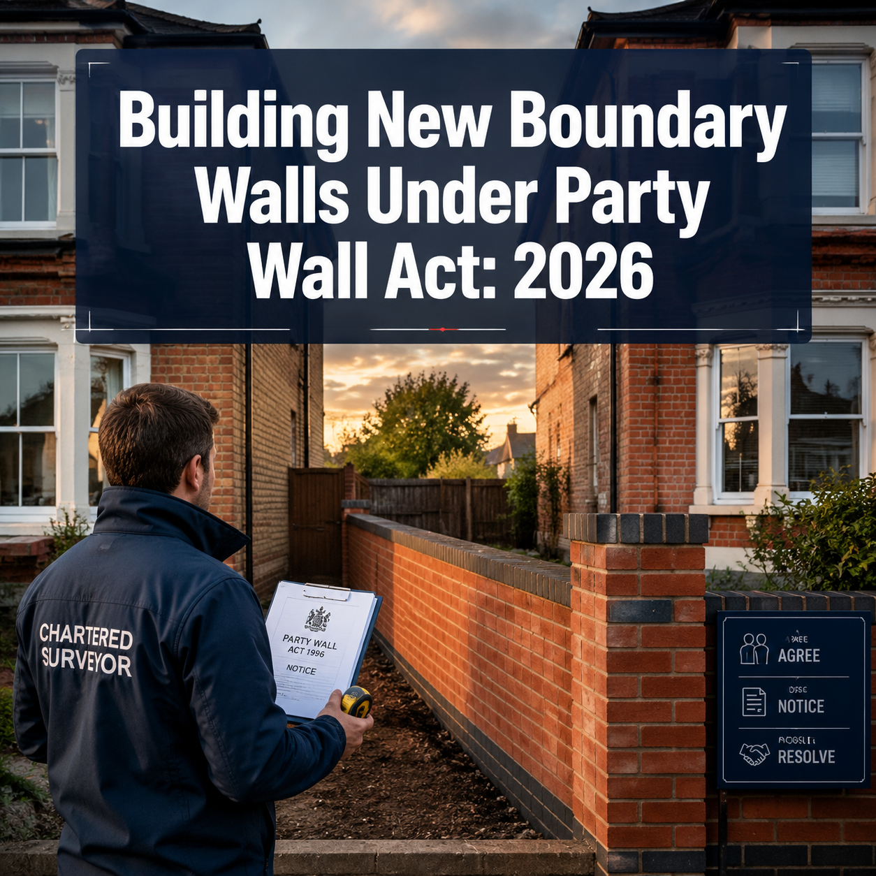 Building New Boundary Walls Under Party Wall Act: 2026 Notice Essentials, Award Templates, and Cost Recovery Tactics