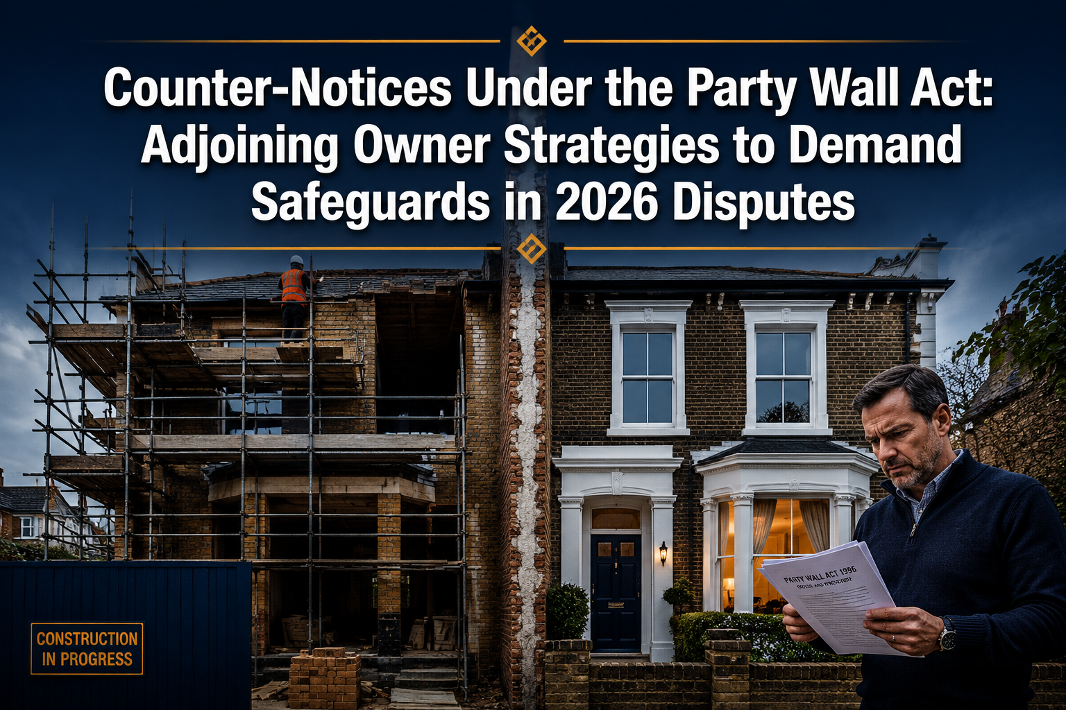 Counter-Notices Under Party Wall Act: Adjoining Owner Strategies to Demand Safeguards in 2026 Disputes