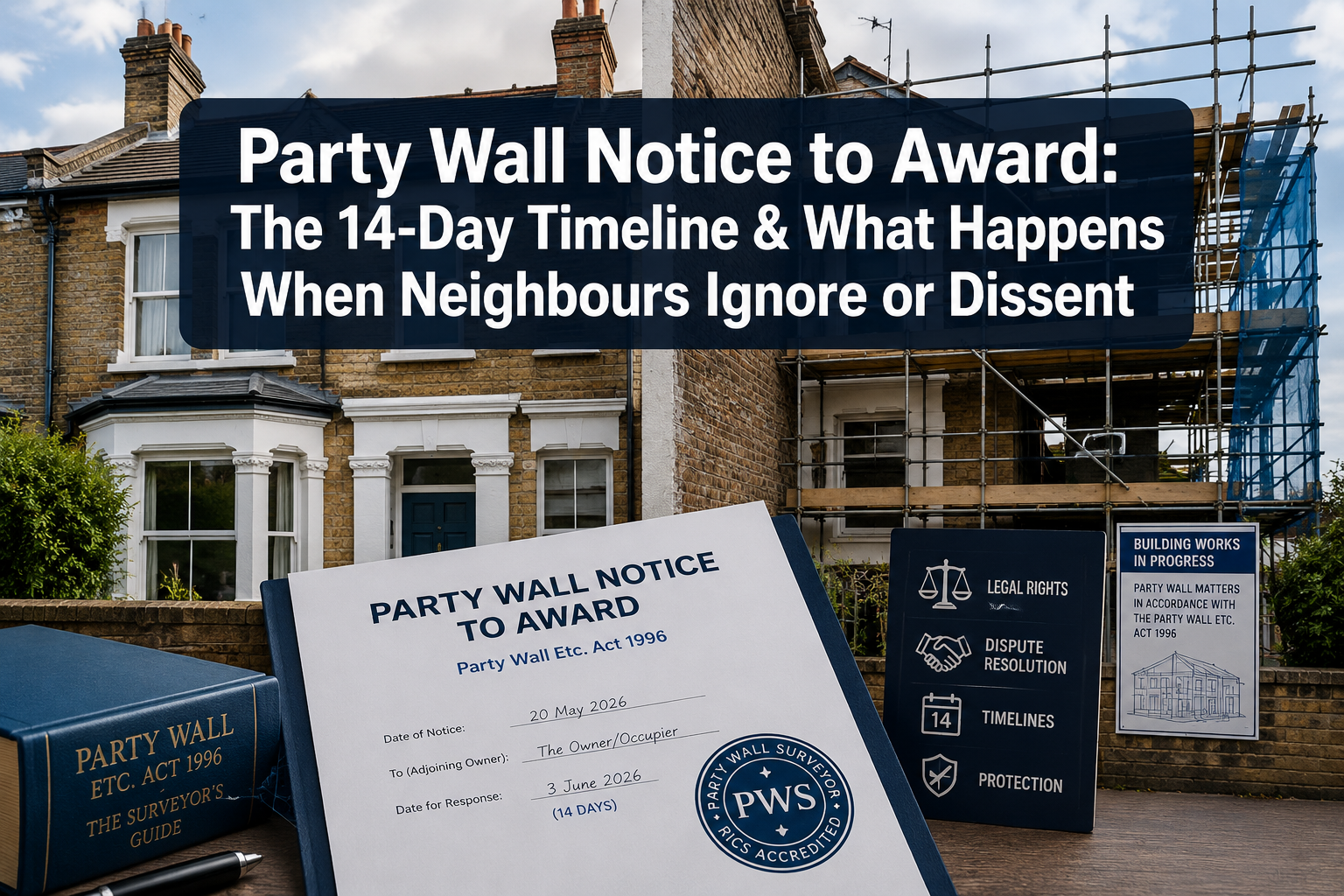From Party Wall Notice to Award: The 14-Day Timeline and What Happens if Neighbors Ignore or Dissent in 2026