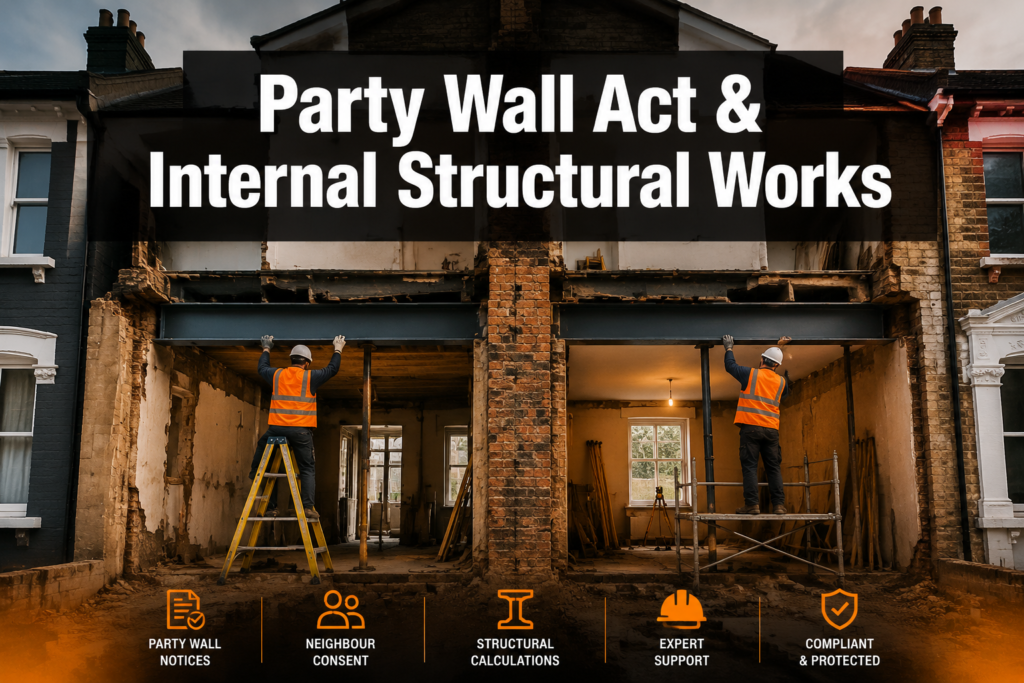 How the Party Wall Act Applies to Internal Structural Works: RSJs, Chimney Breasts, and Opening-Up Works