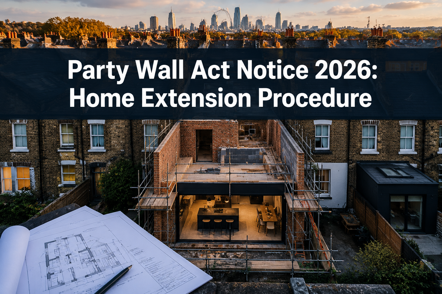 Party Wall Act notice 2026 home extension procedure