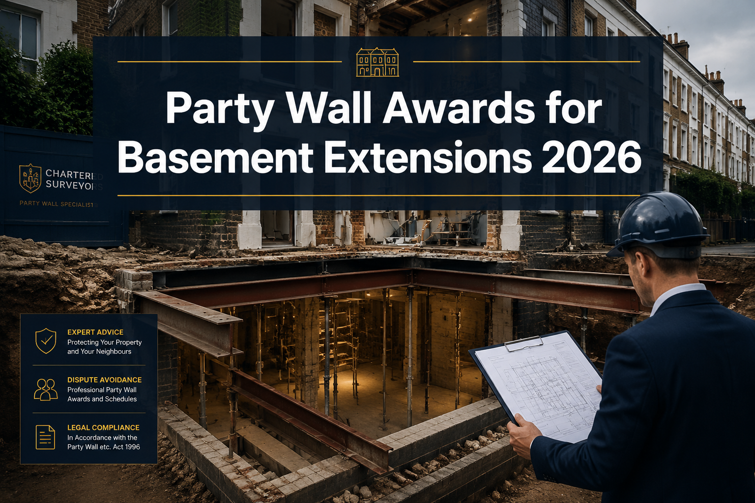 Party Wall Awards for Basement Extensions in 2026: What Surveyors Now Prioritise Before Excavation Starts