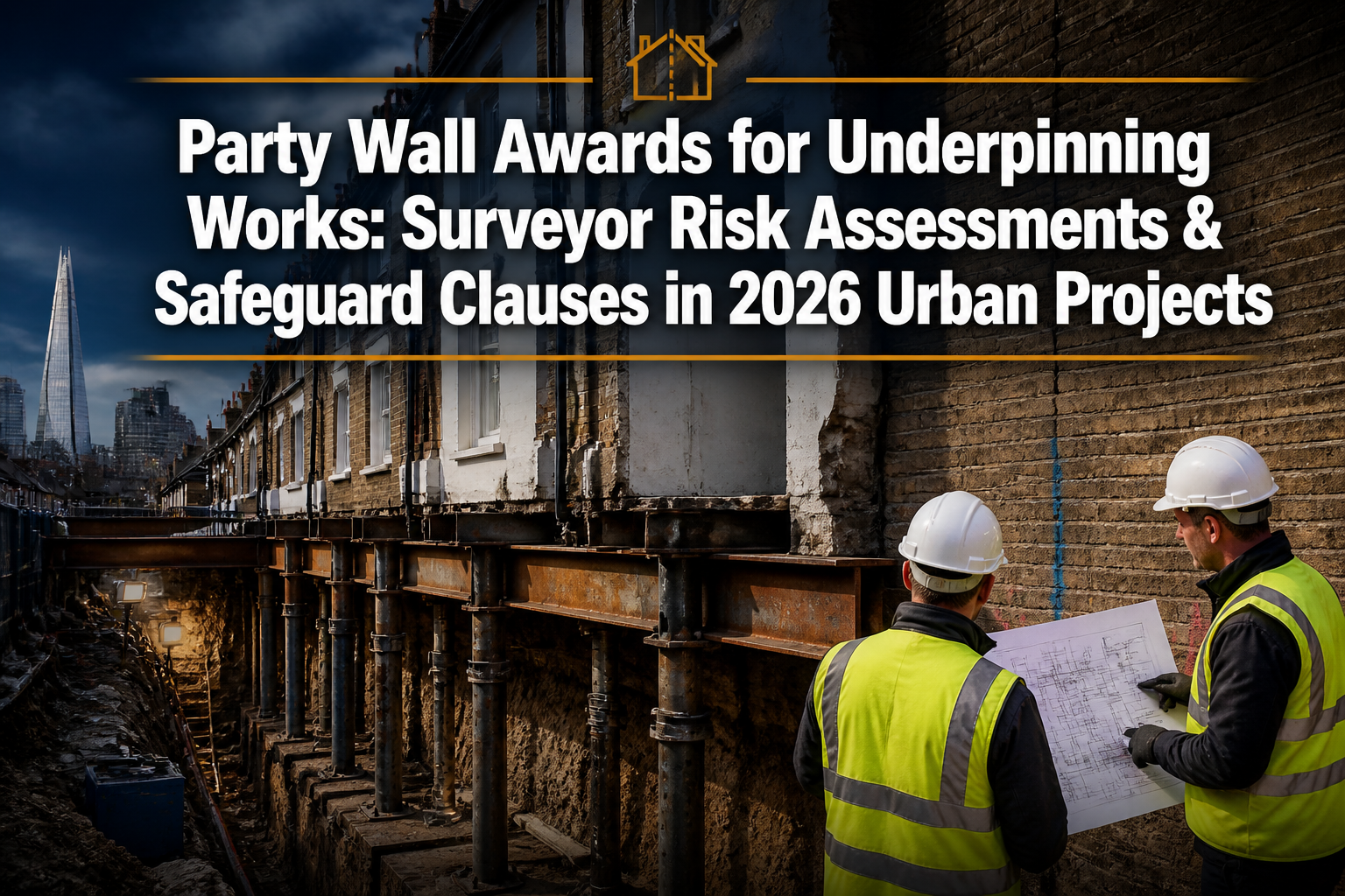 Party Wall Awards for Underpinning Works: Surveyor Risk Assessments and Safeguard Clauses in 2026 Urban Projects