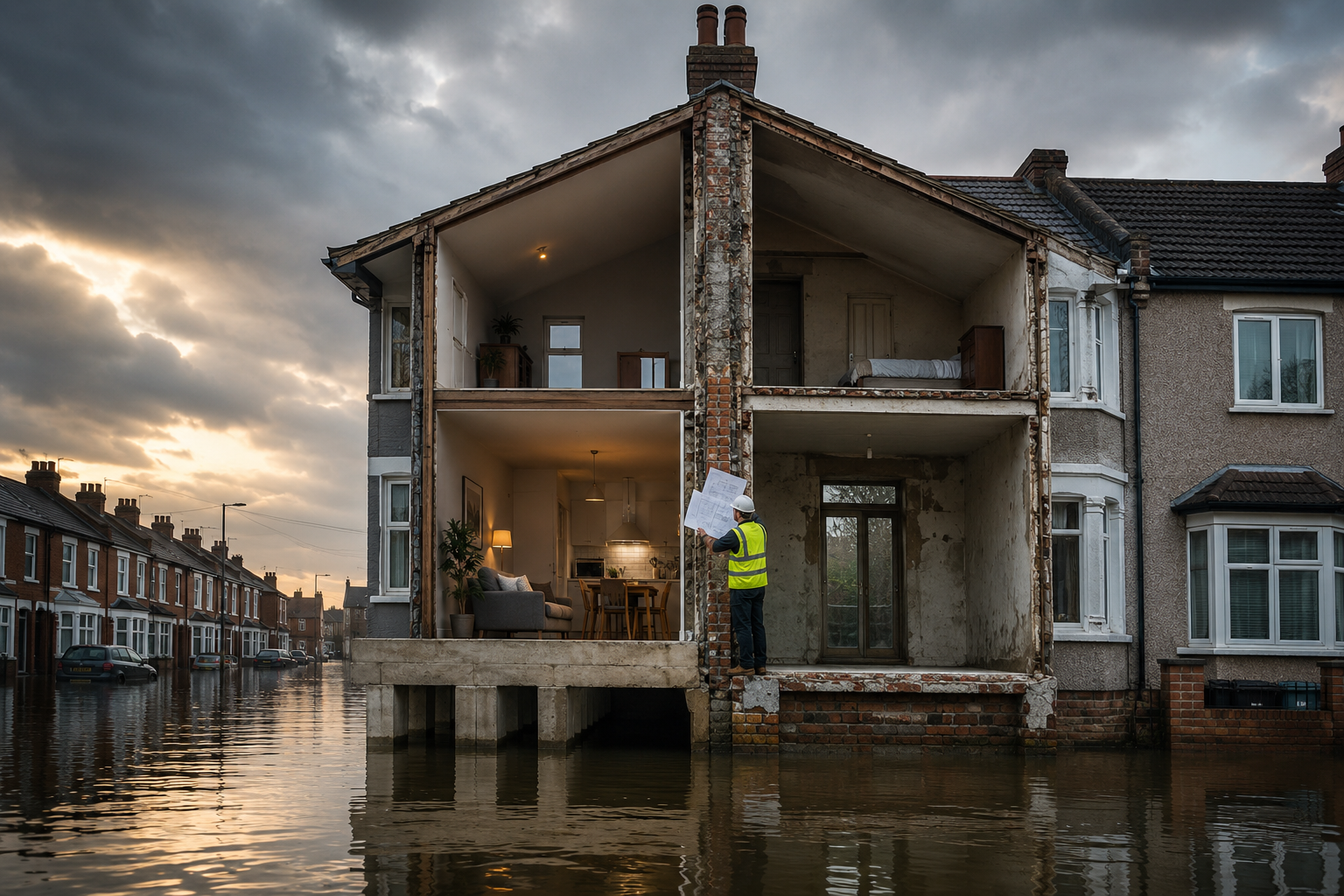 Party Wall Implications of 2026 Flood Resilience Regulations: Award Clauses for Raised Foundations