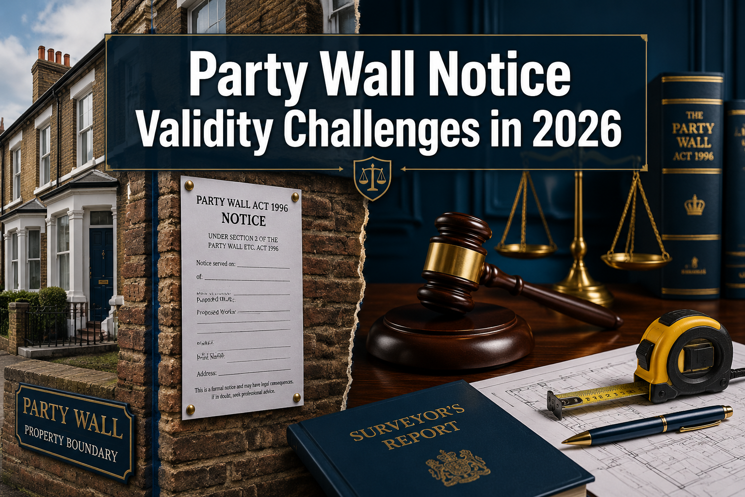 Party Wall Notice Validity Challenges in 2026: Surveyor Jurisdiction Issues and Court-Challenged Awards