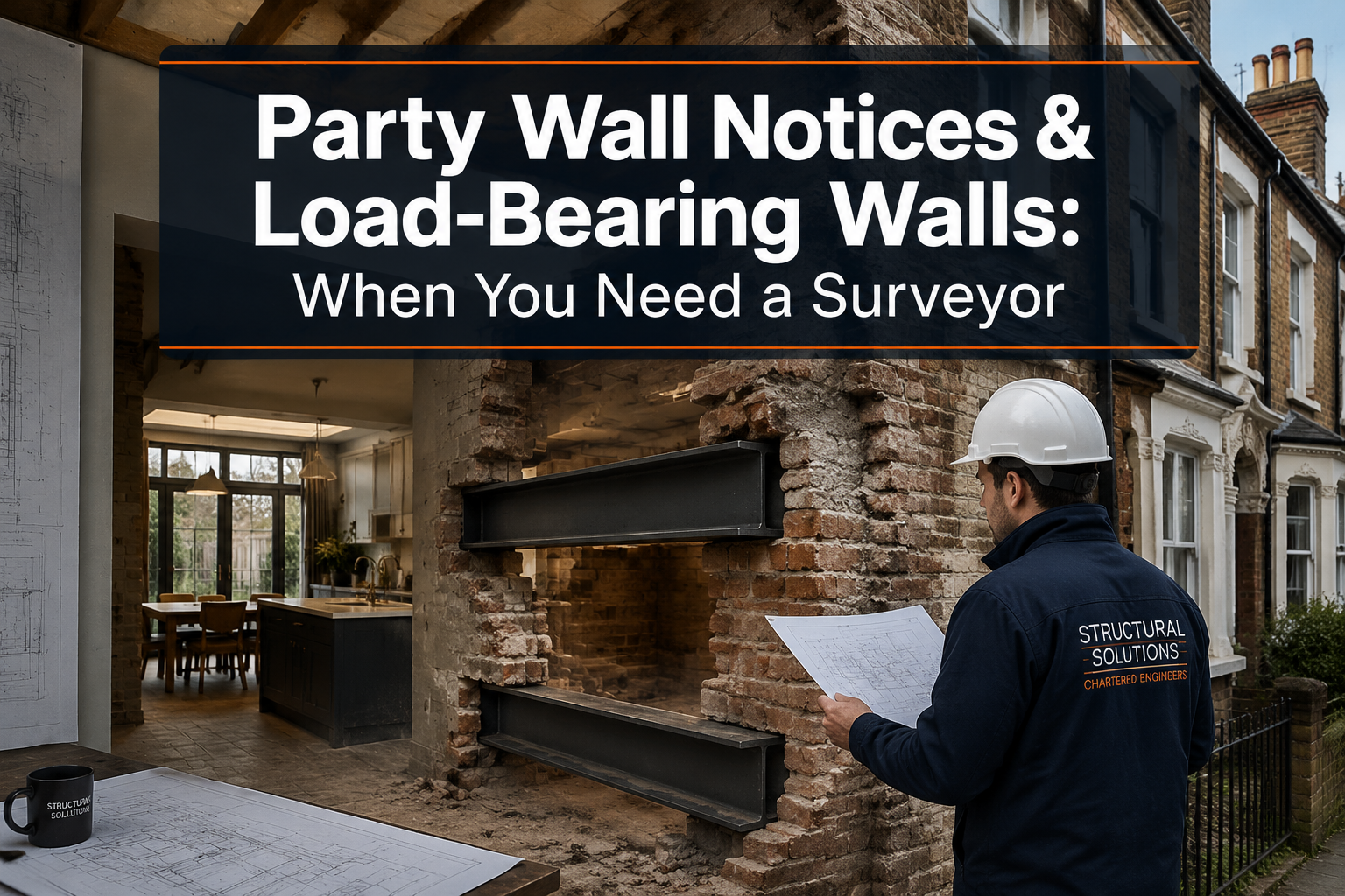 Party Wall Notices for Internal Structural Changes: When Cutting Into Load-Bearing Walls Requires Surveyor Intervention