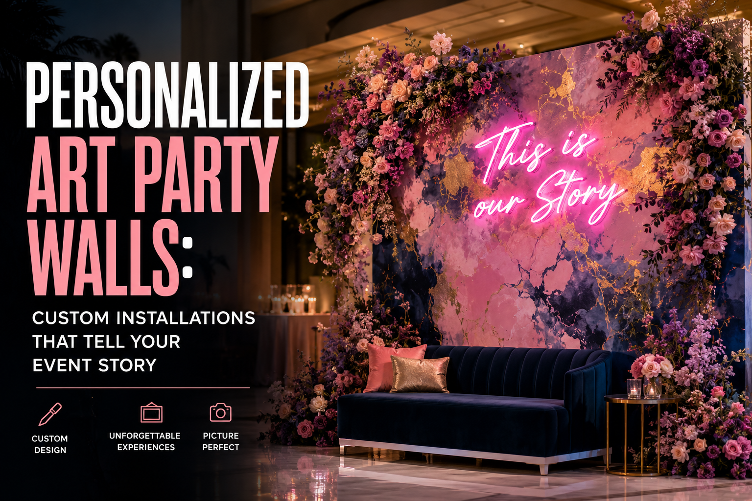 Personalized Art Party Walls: Custom Installations That Tell Your Event Story