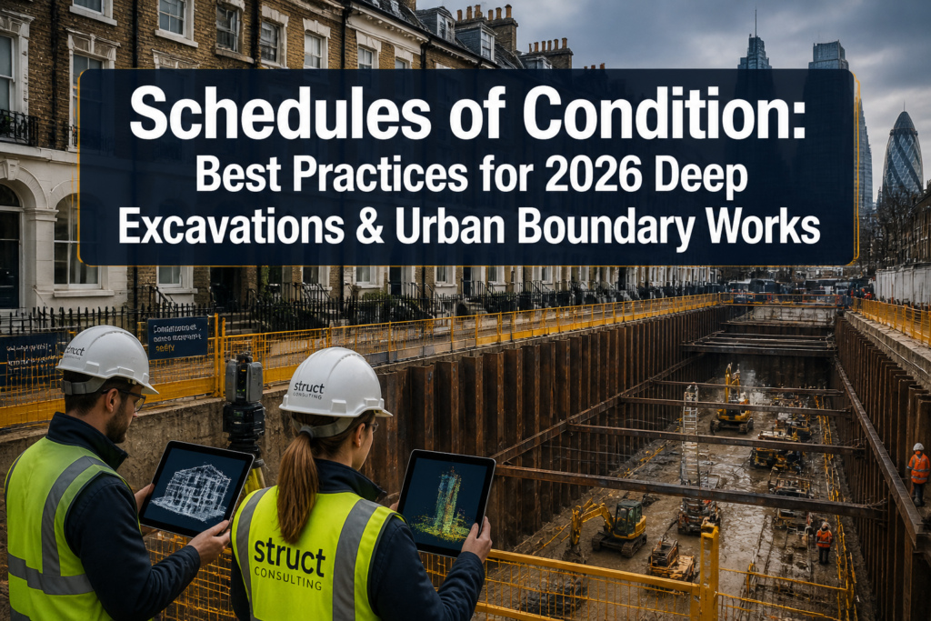 Schedules of Condition in Party Wall Awards: Best Practices for 2026 Deep Excavations and Urban Boundary Works