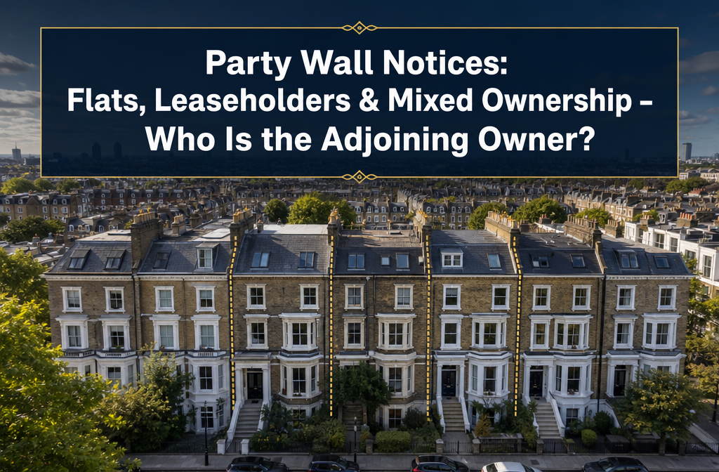 Serving Party Wall Notices on Flats, Leaseholders, and Mixed Ownership Buildings: Who Counts as the Adjoining Owner?