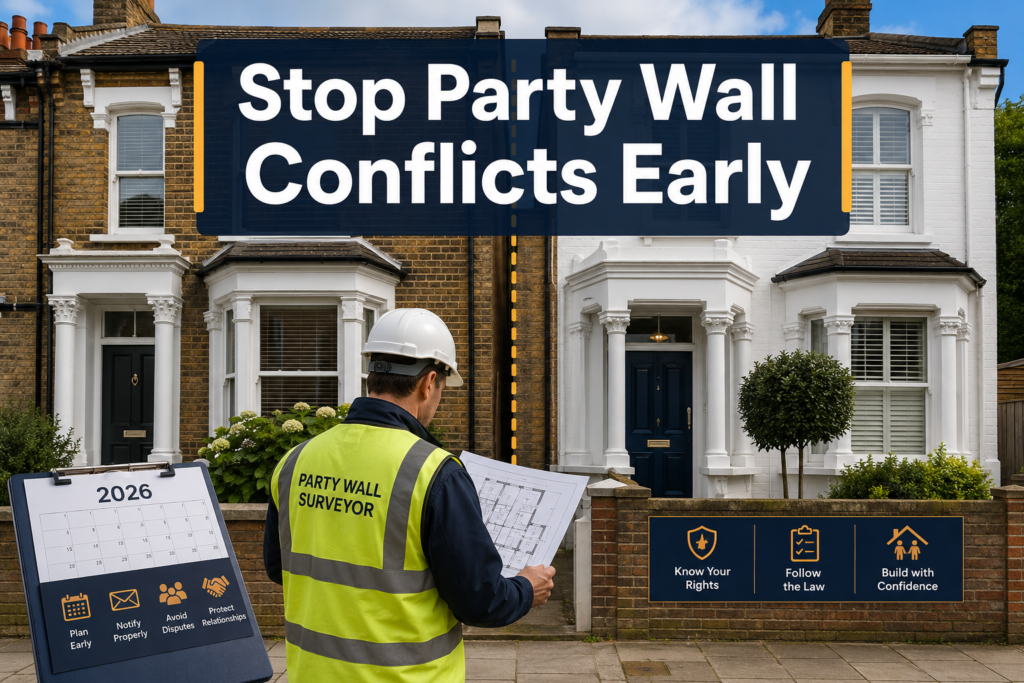 Stop Party Wall Conflicts Early: Preemptive Surveyor Strategies and Notice Best Practices for 2026 Builds