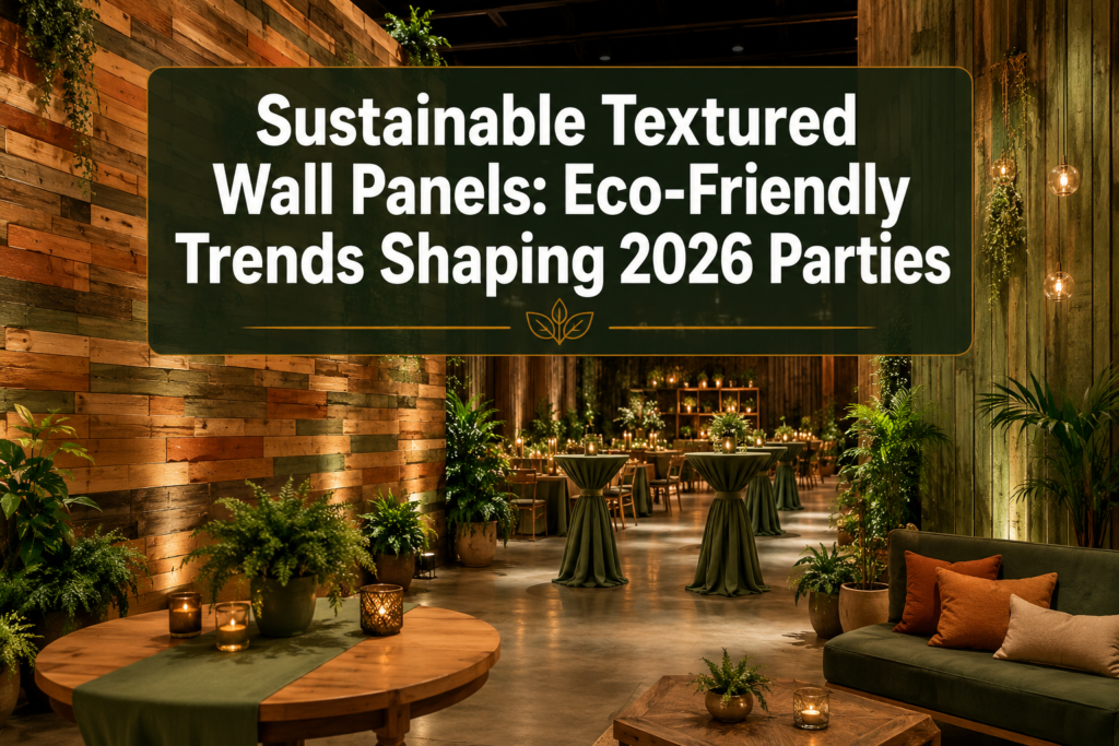 Sustainable Textured Wall Panels: Eco-Friendly Trends Shaping 2026 Parties