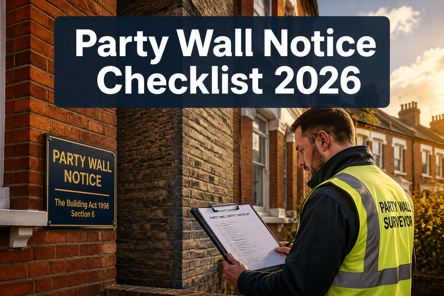 What a Party Wall Notice Must Include in 2026: A Surveyor’s Checklist for Faster Responses and Fewer Disputes