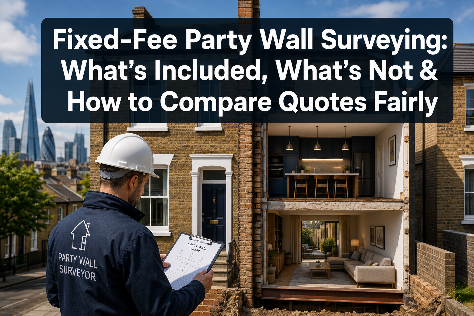 Fixed-Fee Party Wall Surveying: What’s Included, What’s Not, and How to Compare Quotes Fairly