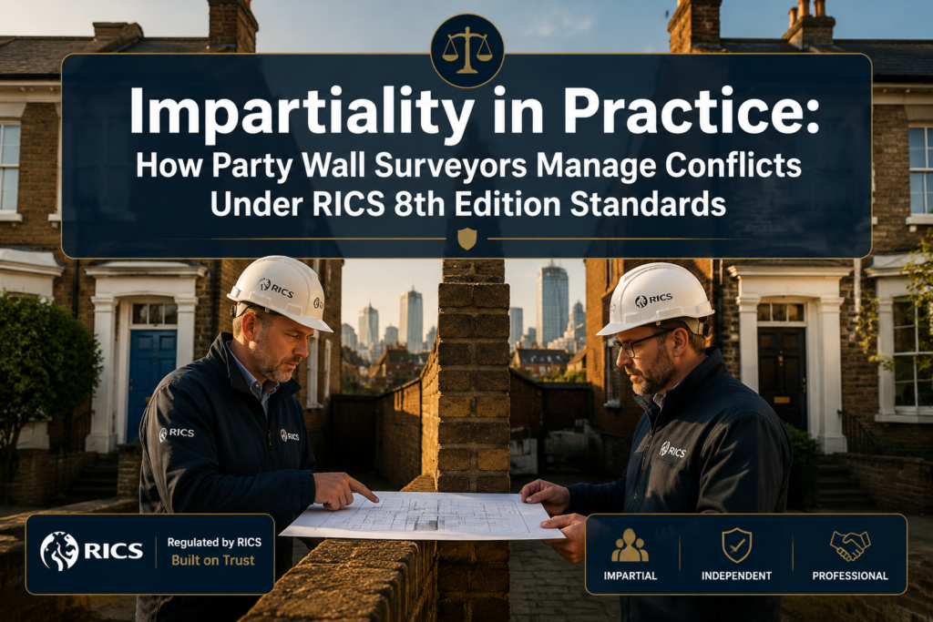 Impartiality in Practice: How Party Wall Surveyors Manage Conflicts Under RICS 8th Edition Standards