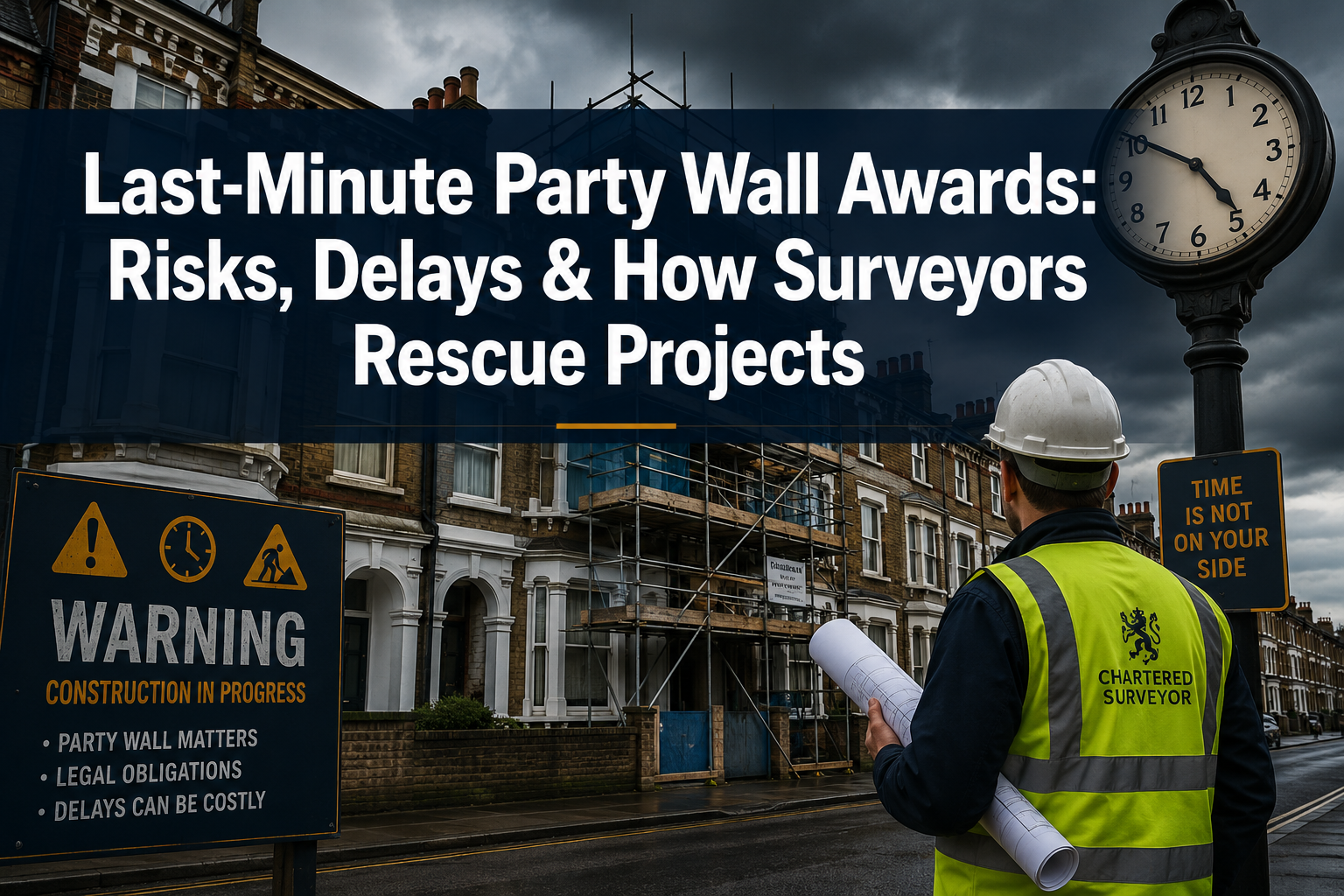 Last‑minute party wall awards: risks, delays and how surveyors can rescue a project