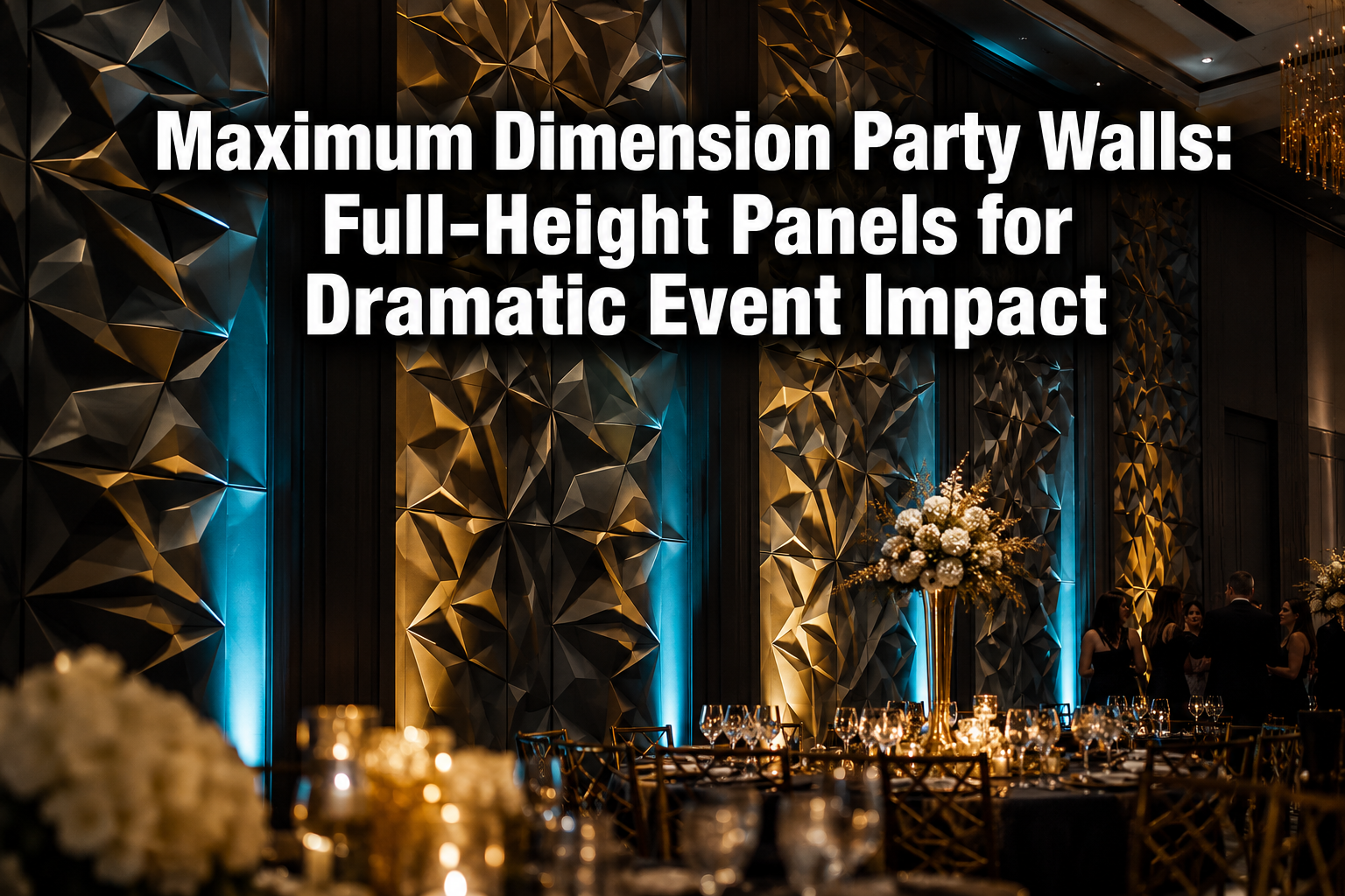 Maximum Dimension Party Walls: Full-Height Panels for Dramatic Event Impact