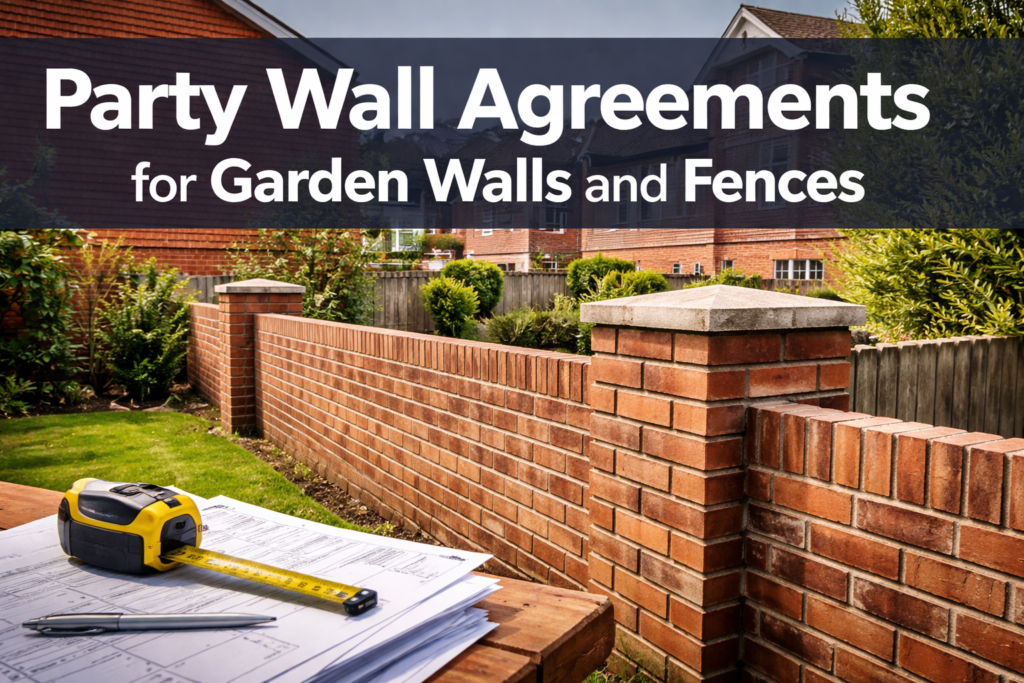 Party Wall Agreements for Garden Walls and Fences: Notifiable Works Under the Act Explained