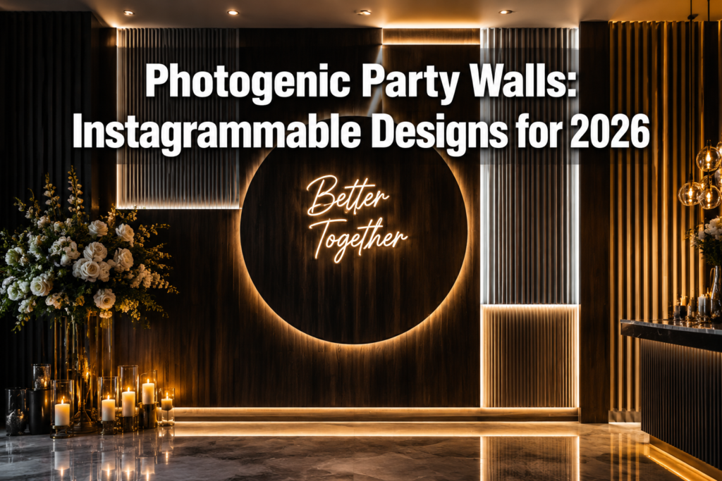 Photogenic Party Walls: Naturally Instagrammable Designs for 2026 Social Sharing