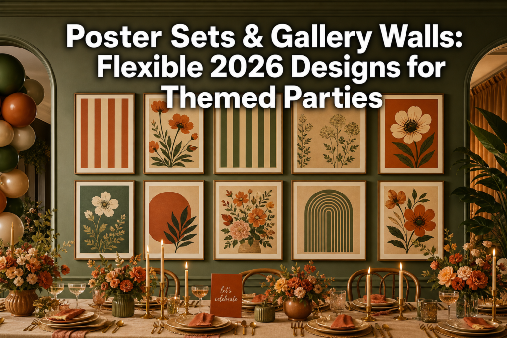 Poster Sets and Gallery Walls: Flexible 2026 Designs for Themed Parties