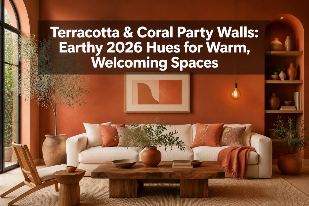 Terracotta and Coral Party Walls: Earthy 2026 Hues for Warm, Welcoming Spaces