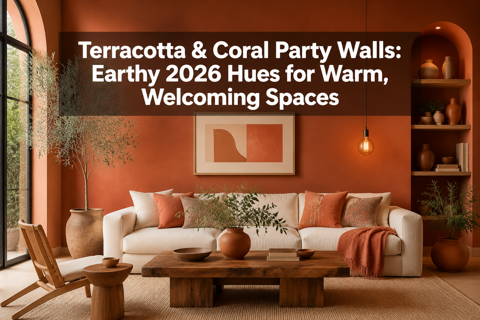 Terracotta and Coral Party Walls: Earthy 2026 Hues for Warm, Welcoming Spaces