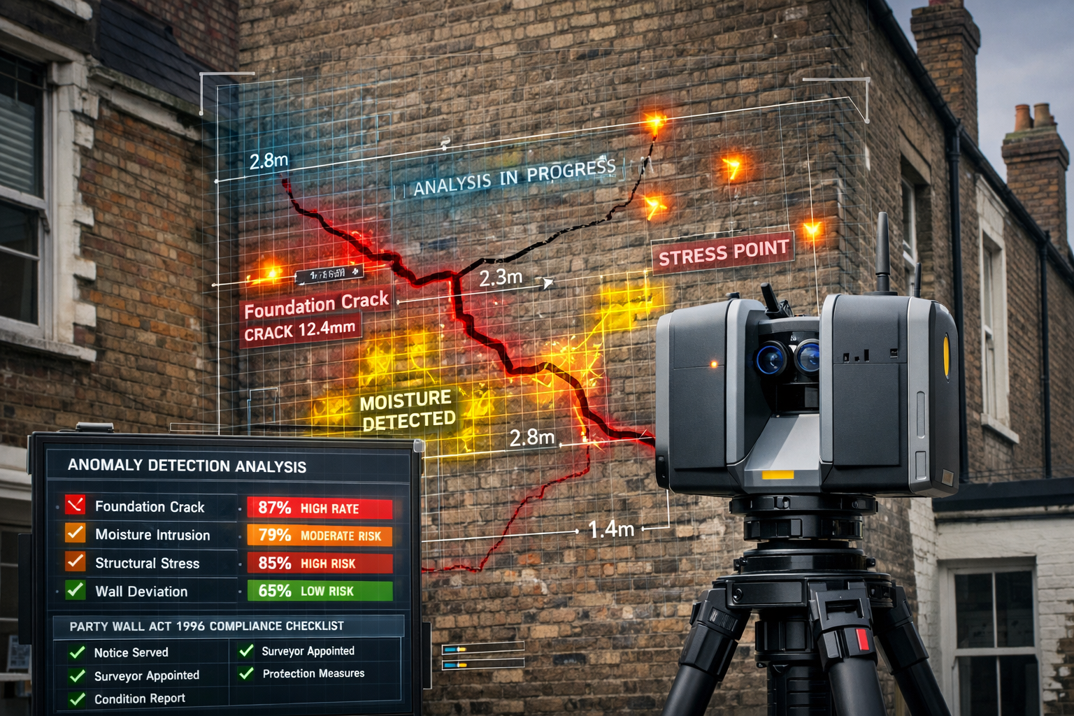 AI-Driven Anomaly Detection in Party Wall Surveys: Flagging Risks
