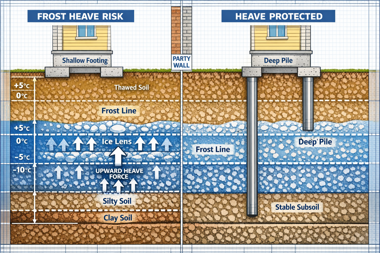 Climate-Resilient Foundations and Party Wall Implications: P