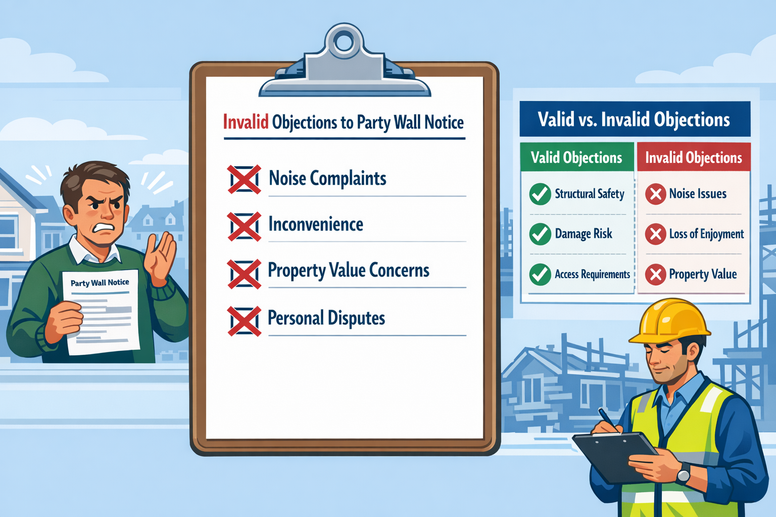 Common Neighbor Refusals to Party Wall Notices: Surveyor Str