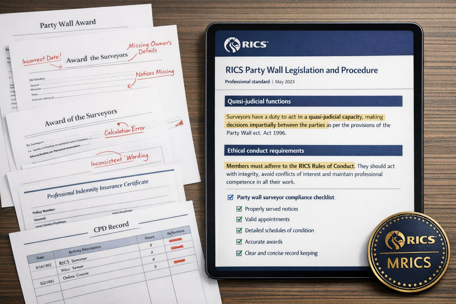 Drafting Enforceable Party Wall Awards in 2026: RICS Standar