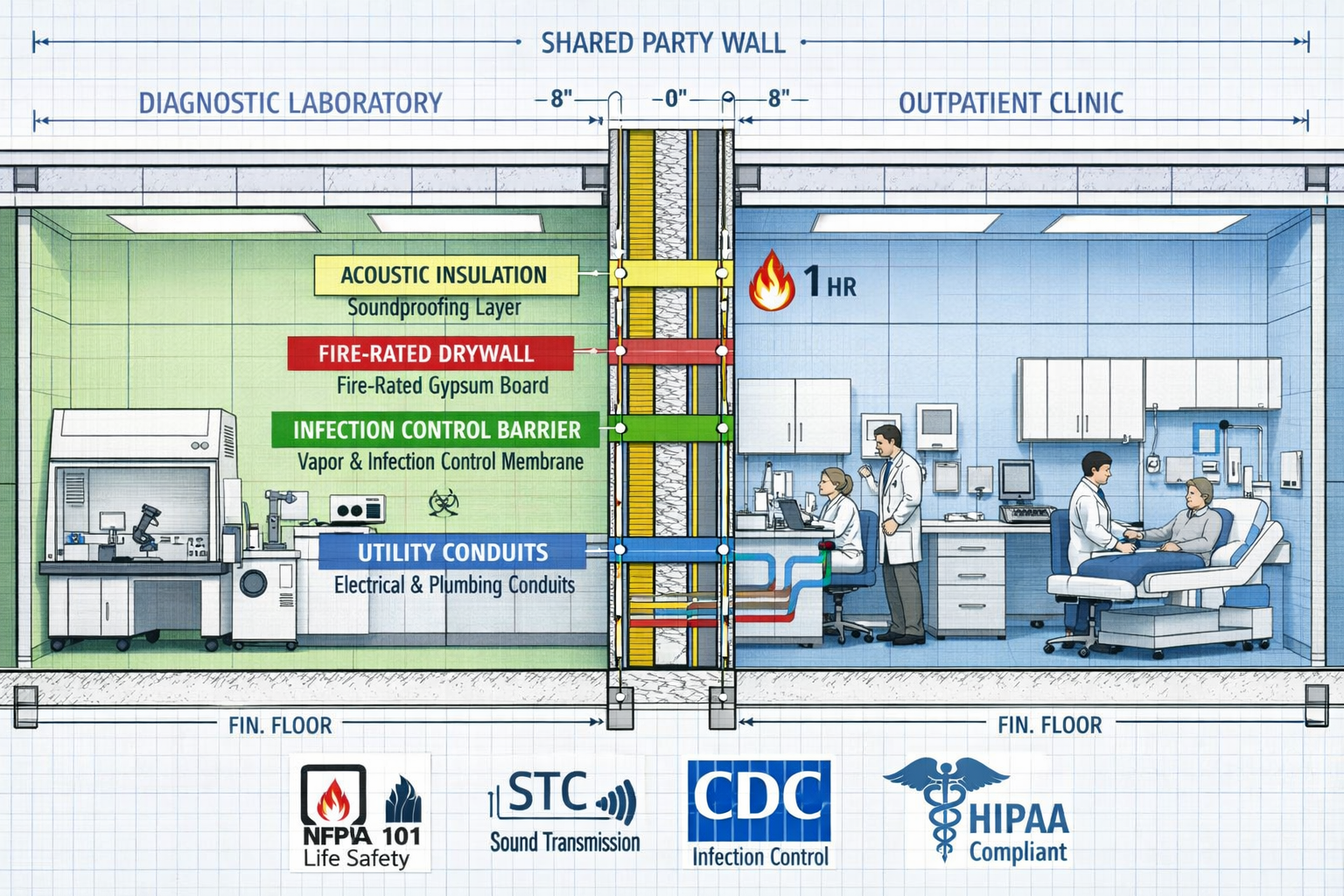 Healthcare Party Wall Agreements: Clinic & Lab Guide 2026