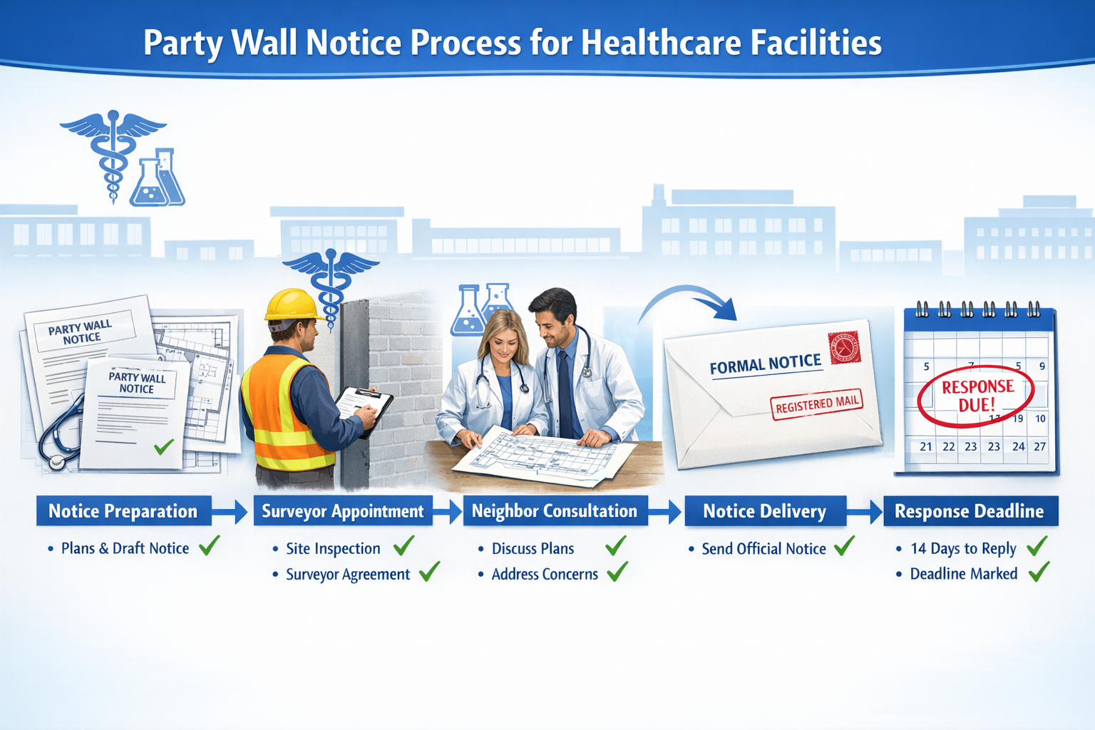 Healthcare Party Wall Agreements: Managing Notices for Clini