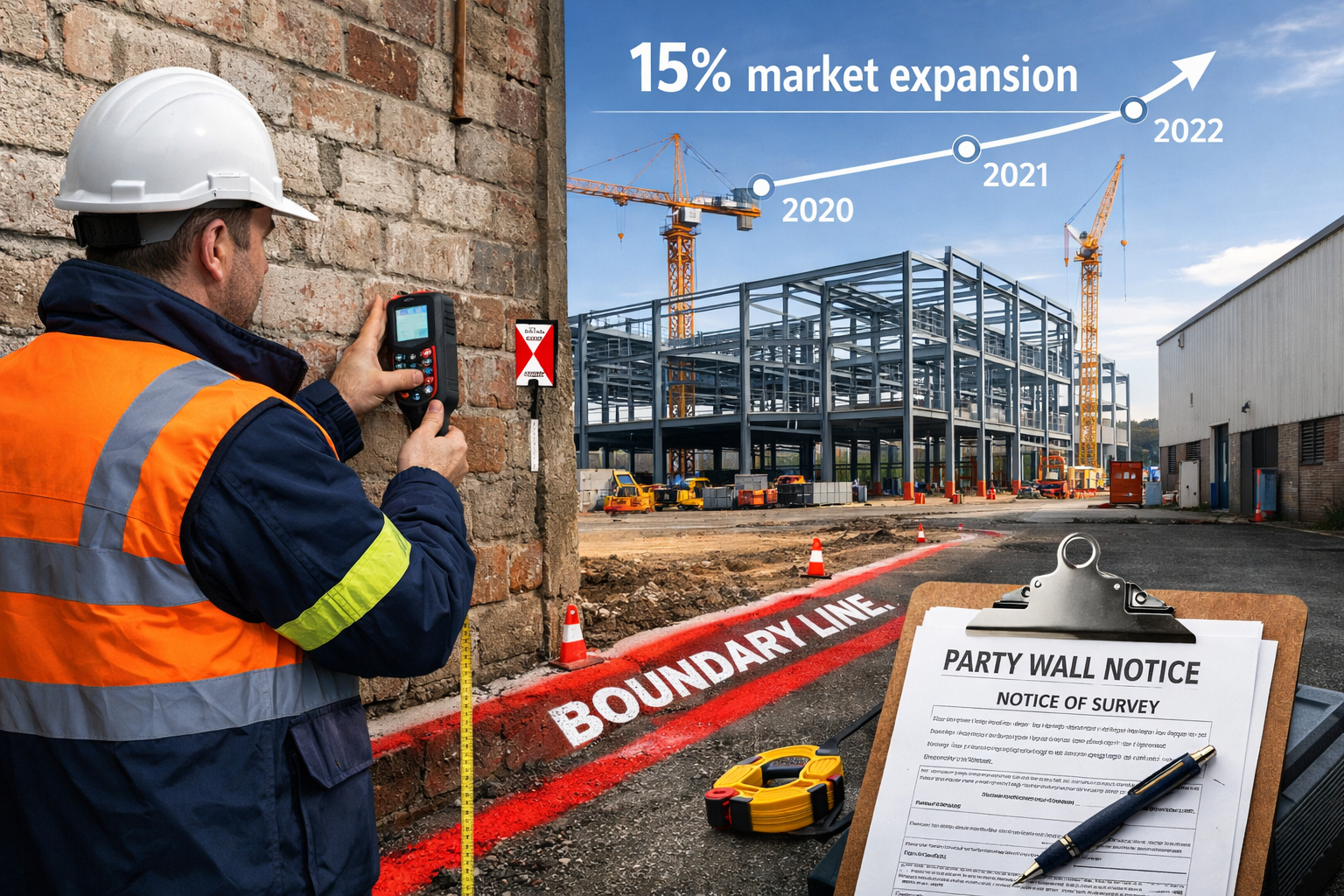 Manufacturing Facility Builds: Party Wall Notices and Survey