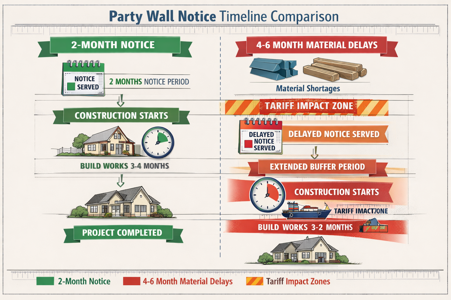 Navigating Party Wall Notices Amid 2026 Tariffs and Material