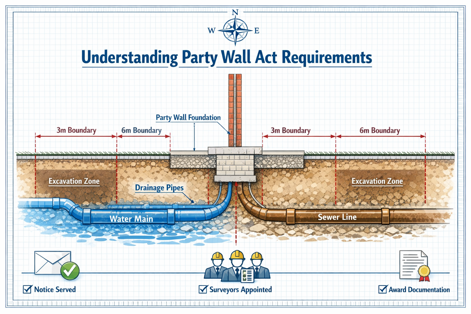 Party Wall Act Compliance Water Sewer Projects 2026 Guide