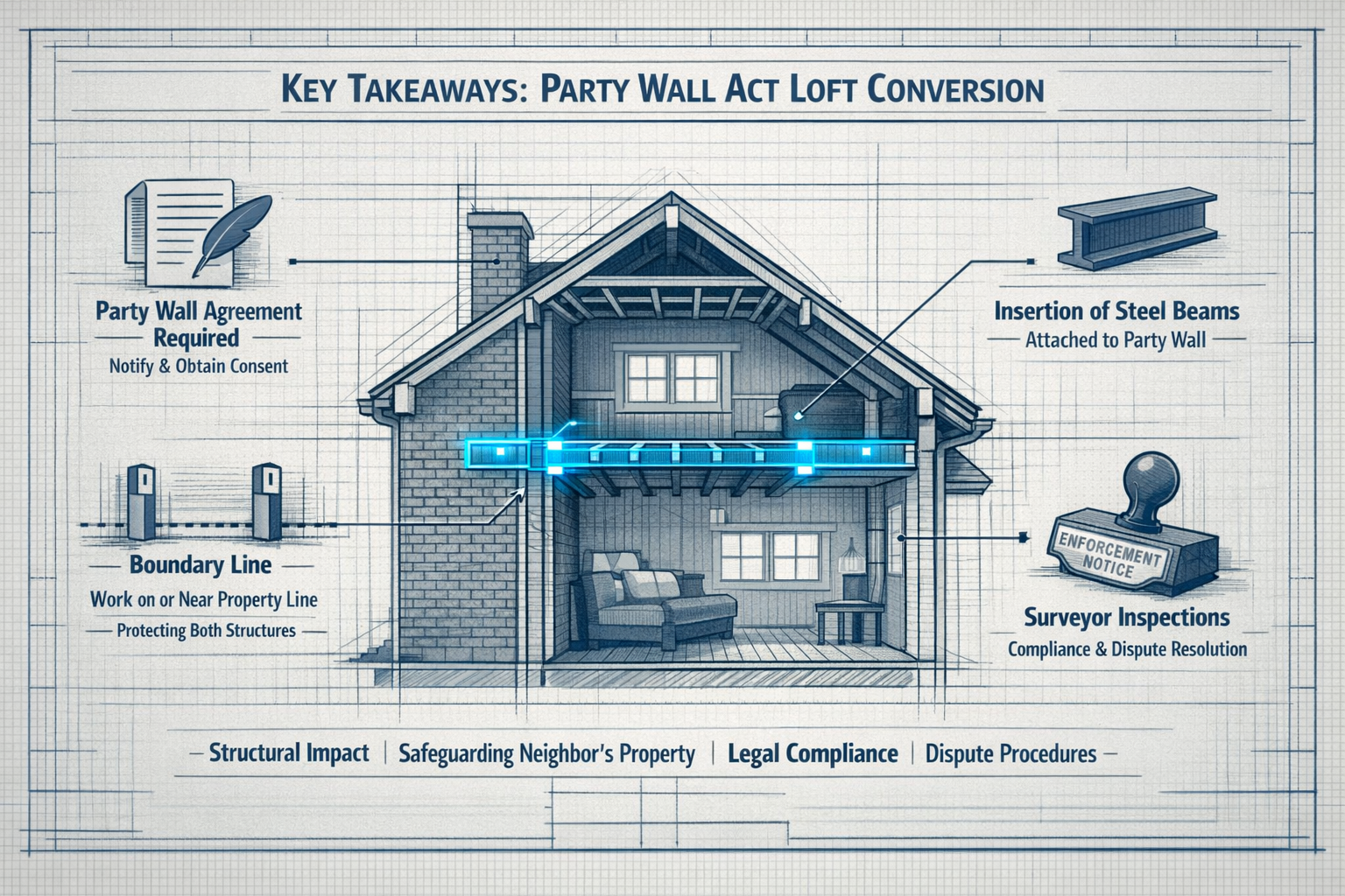 Party Wall Act for Loft Conversions: Structural Beam Insertions,