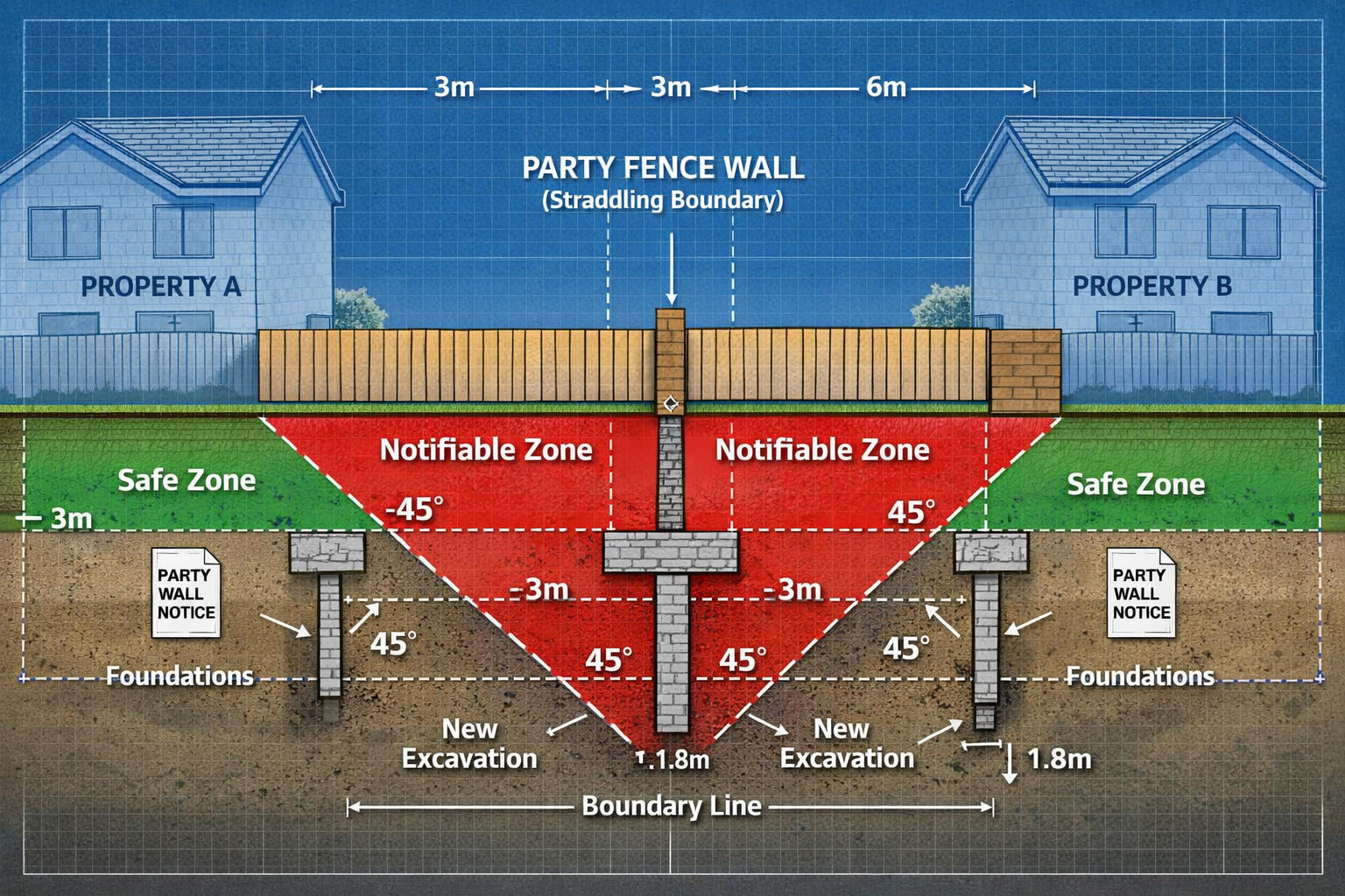 Party Wall Act Thresholds for Garden Walls and Outbuildings: When
