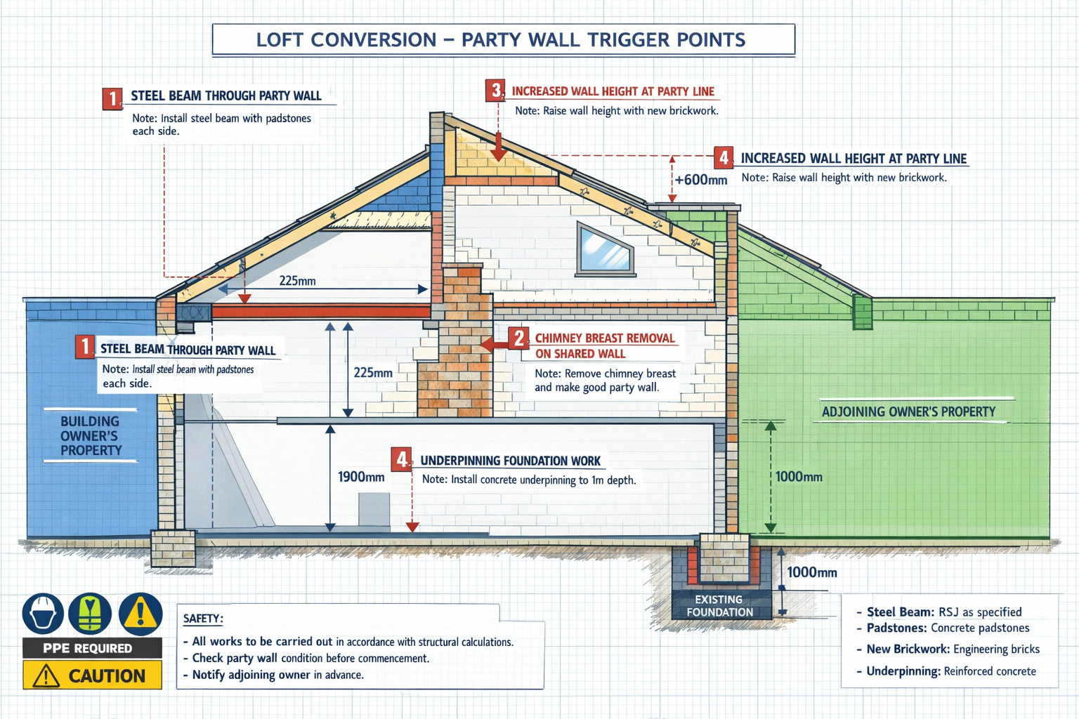 Party Wall Act Triggers for Loft Conversions: Notice Requirements and