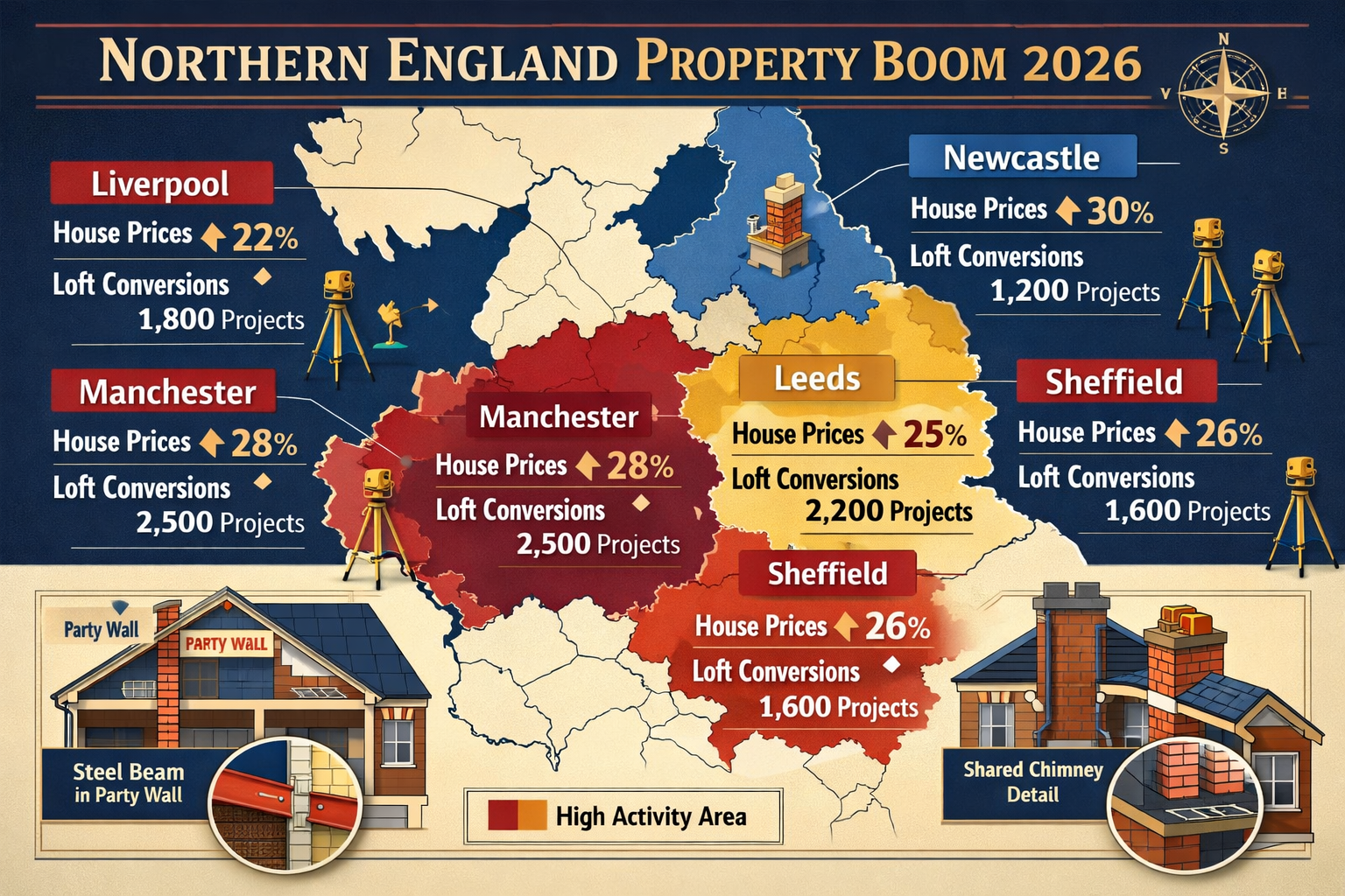 Party Wall Agreements for Loft Conversions in 2026 Northern