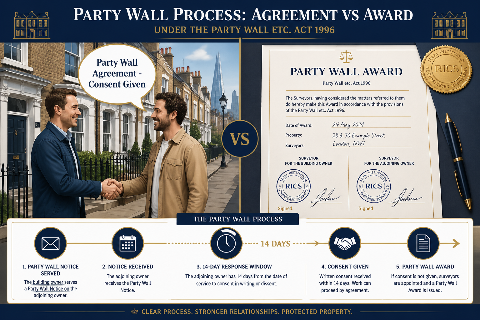 Party Wall Agreements vs. Formal Awards: When Adjoining Owners