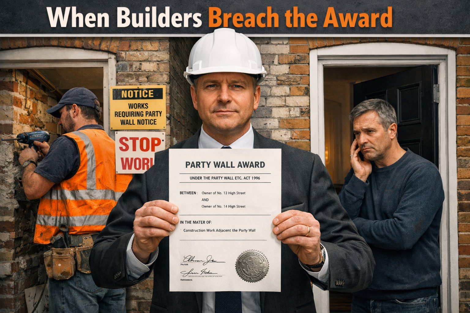Party Wall Award Enforcement: Legal Remedies When Builders Ignore